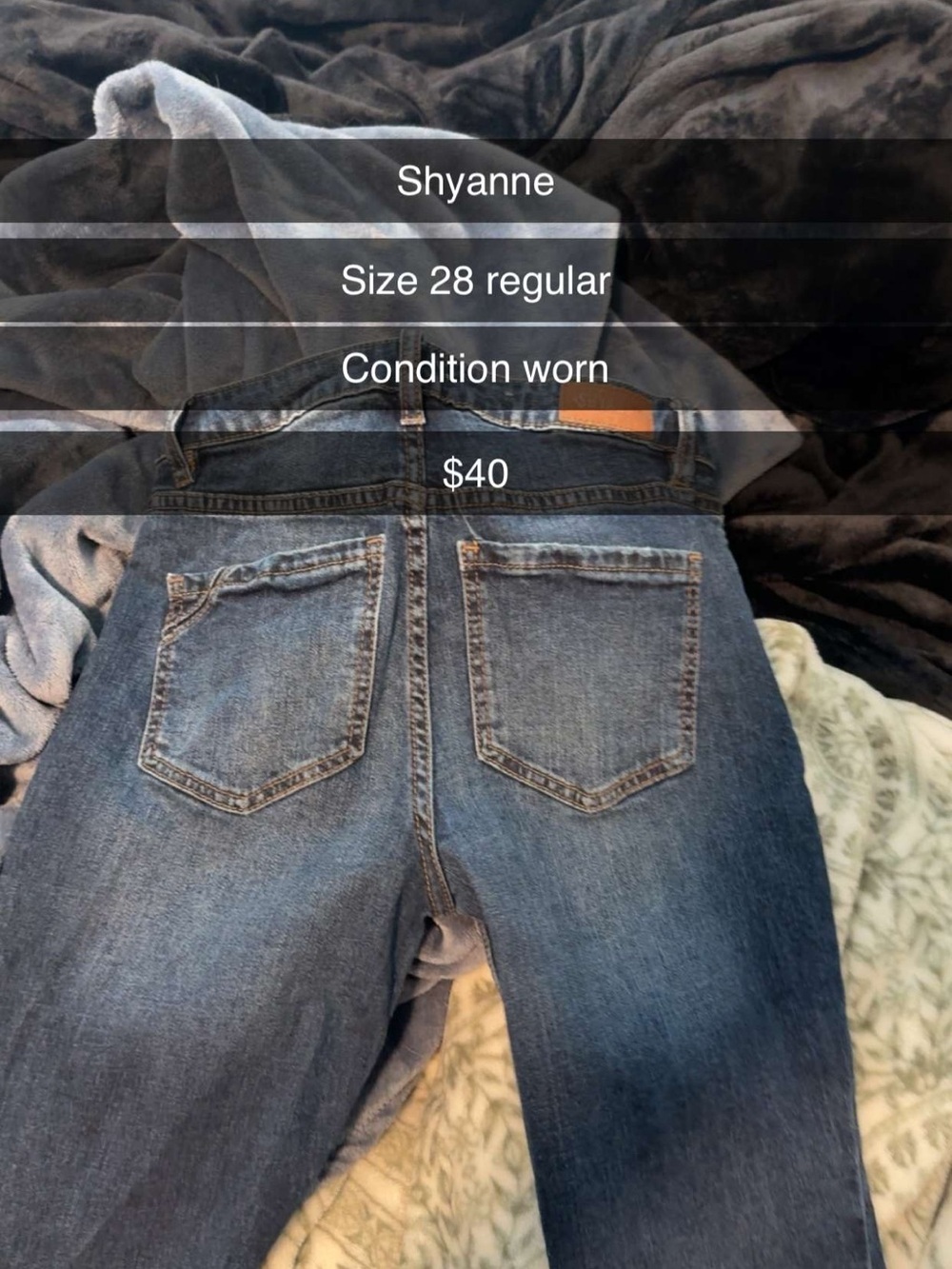 Shyanne Blue Denim Wide Leg Jeans